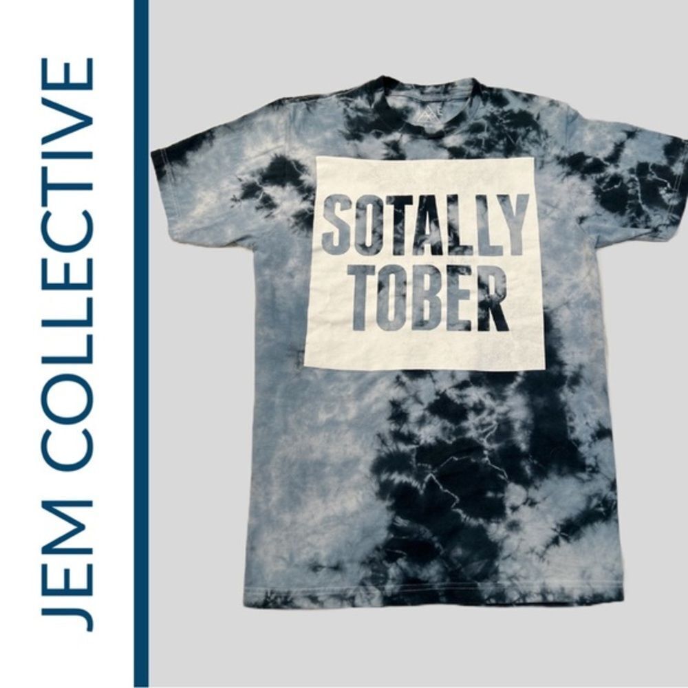 JEM COLLECTIVE Men’s Tie Dye Sotally Tober Short Sleeve Tee -‎ Size M